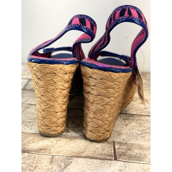 NEW WOMEN SUGAR  Pink Plaid Wedge Heels Size 8.5 M New - Picture 6 of 12